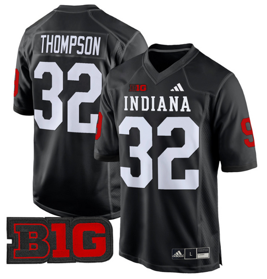 Anthony Thompson Jersey #32 Indiana Hoosiers 2024 Game V2 Football Black