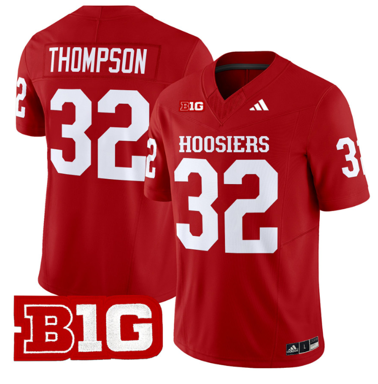 Anthony Thompson Jersey #32 Indiana Hoosiers Vapor Limited Football Crimson