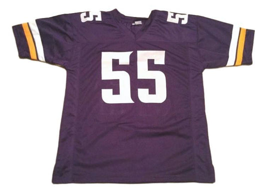 Anthony Barr Jersey #55 Custom Unsigned Football Stitched Purple