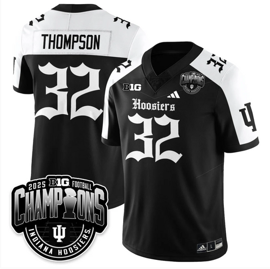 Anthony Thompson Jersey #32 Indiana Hoosiers Gothic Big 10 Champions