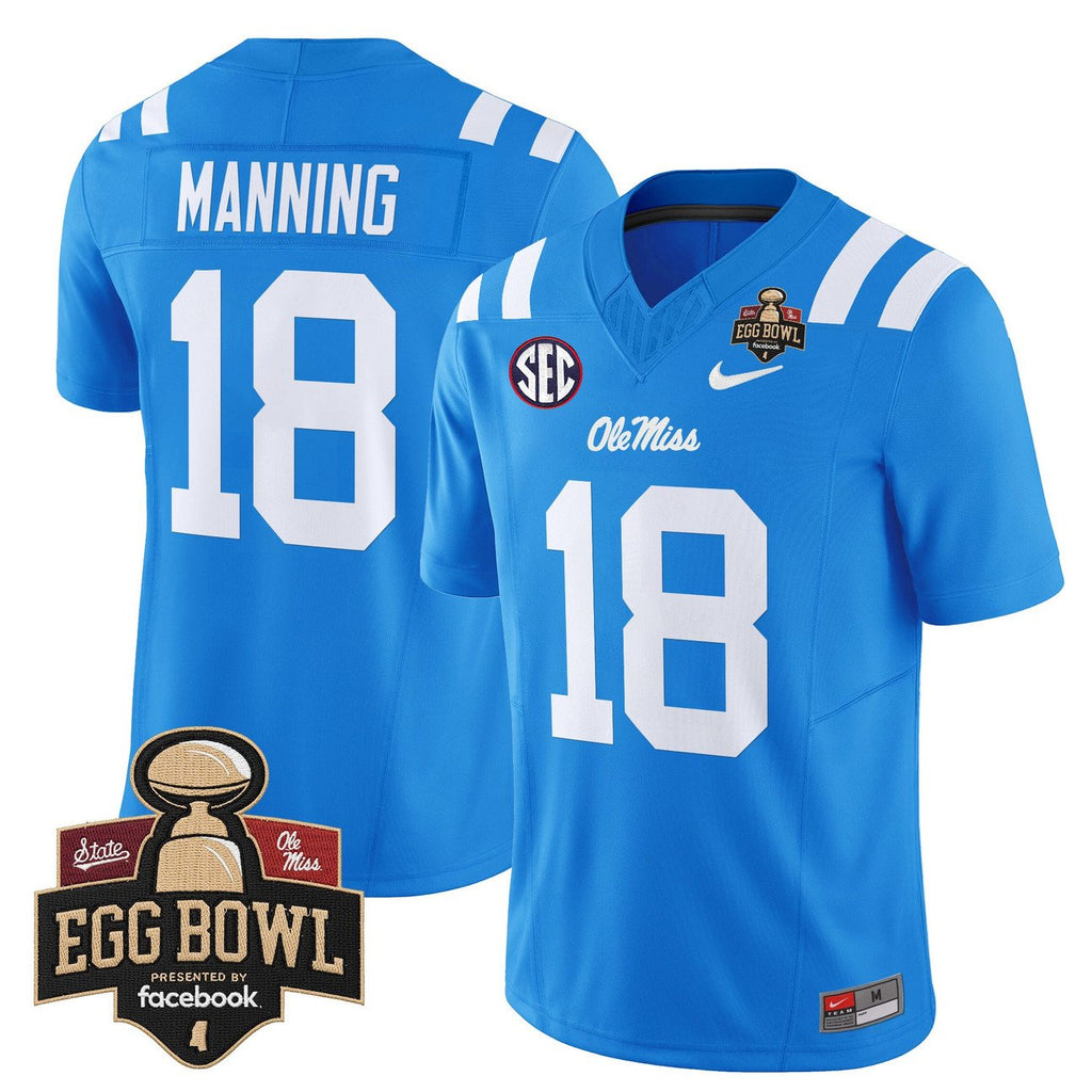Archie Manning Jersey #18 Ole Miss Rebels 2025 Egg Bowl Limited Stitched