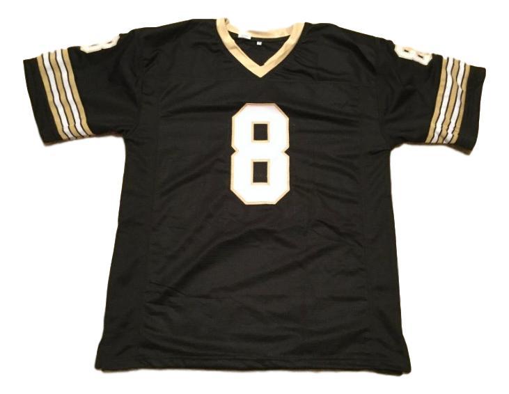 Archie Manning Jersey #8 Custom Unsigned Football Jerseys Stitched Black