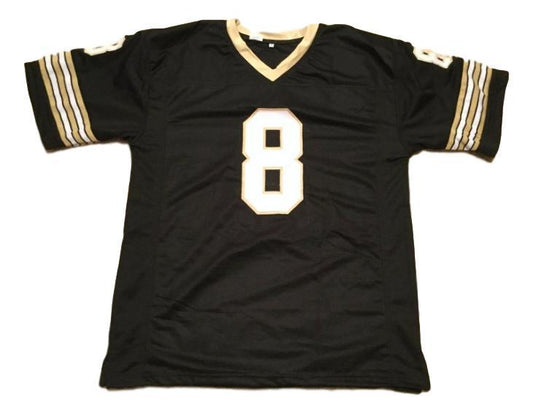 Archie Manning Jersey #8 Custom Unsigned Football Jerseys Stitched Black