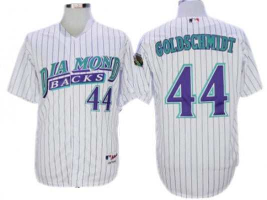 Arizona Diamondbacks #44 Paul Goldschmidt White 1999 Throwback Jersey
