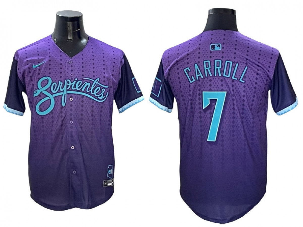 Arizona Diamondbacks #7 Corbin Carroll 2025 City Connect Limited Jersey Purple
