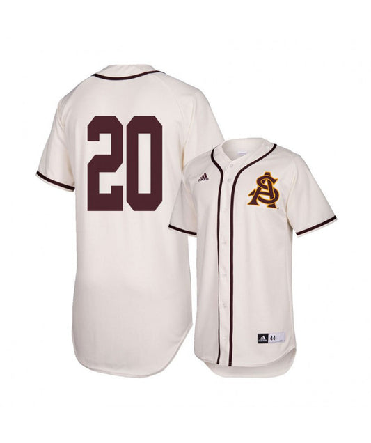 Arizona State Sun Devils 20 Spencer Torkelson White Baseball Jersey