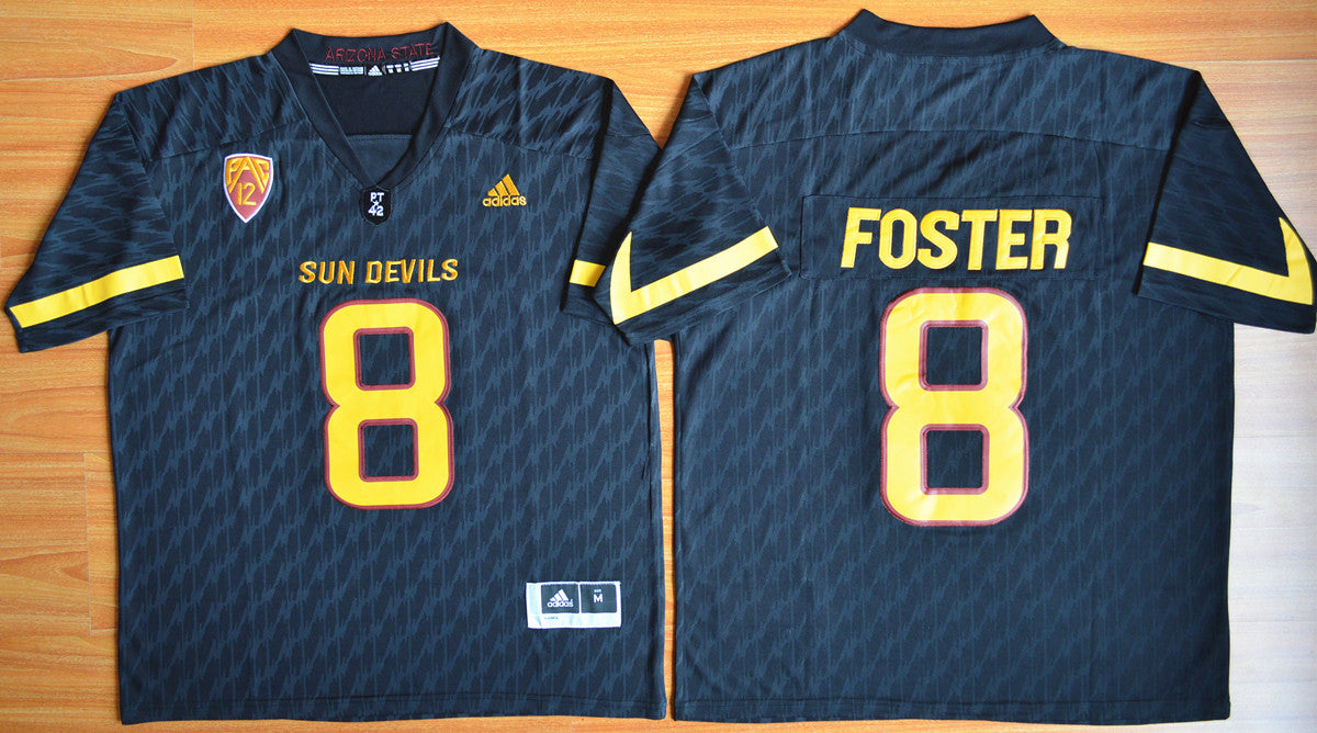 Arizona State Sun Devils #8 D.J. Foster NCAA Football Jersey Black