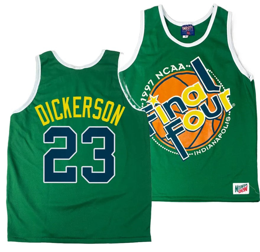 Arizona Wildcats Michael Dickerson Jersey #23 1997 NCAA Champions Final Four Green