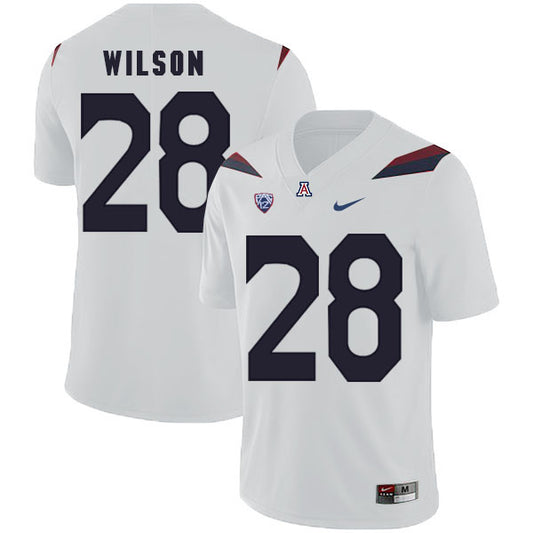 Arizona Wildcats #28 Nick Wilson NCAA College Football Jersey White