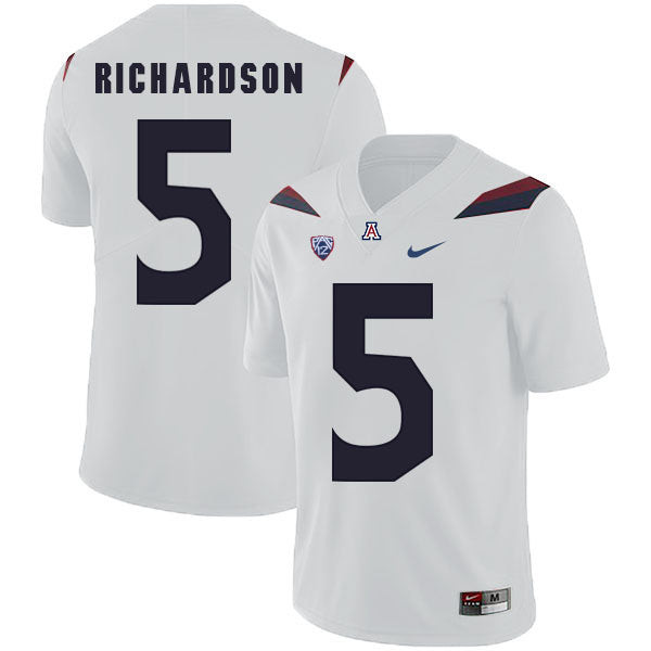 Arizona Wildcats #5 Shaquille Richardson NCAA Football Jersey White