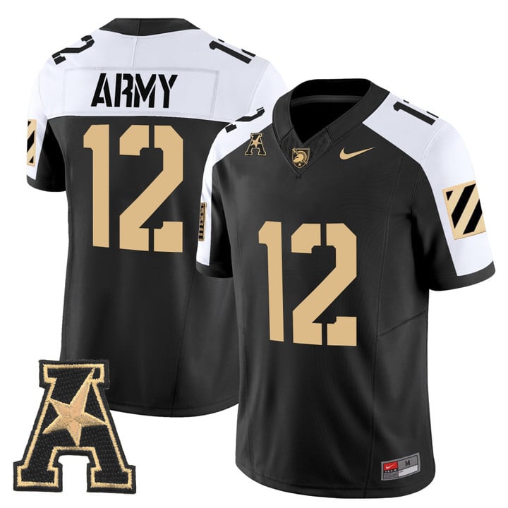 Army Jersey #12 Army Black Knights 2025 Vapor Limited Stitched