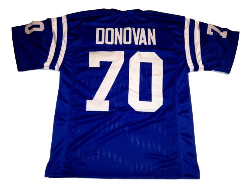 Art Donovan Jersey #70 Custom Unsigned Football Jerseys Stitched Blue