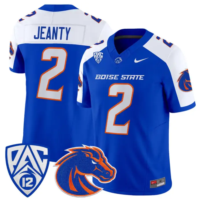 Ashton Jeanty Jersey #2 Boise State Broncos 2026 Vapor Limited Stitched