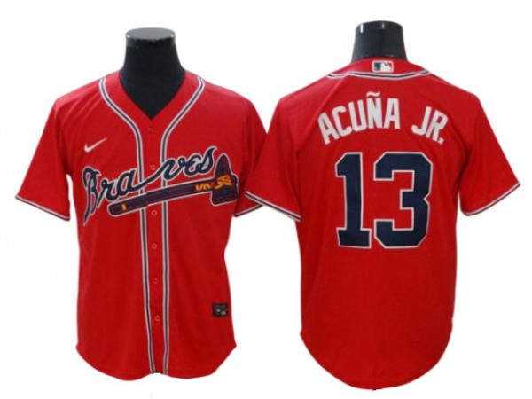 Atlanta Braves #13 Ronald Acuna Jr. White 1974 Throwback Jersey