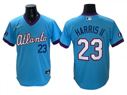 Atlanta Braves #23 Michael Harris 2026 City Connect Jersey - Powder Blue