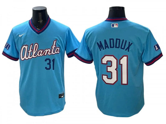 Atlanta Braves #31 Greg Maddux 2026 City Connect Jersey - Powder Blue