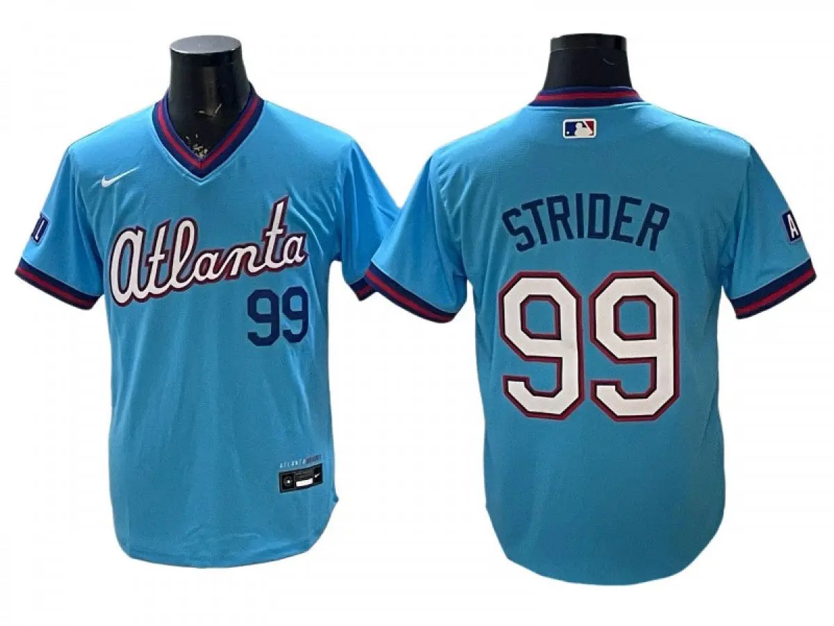 Atlanta Braves #99 Spencer Strider 2026 City Connect Jersey - Powder Blue