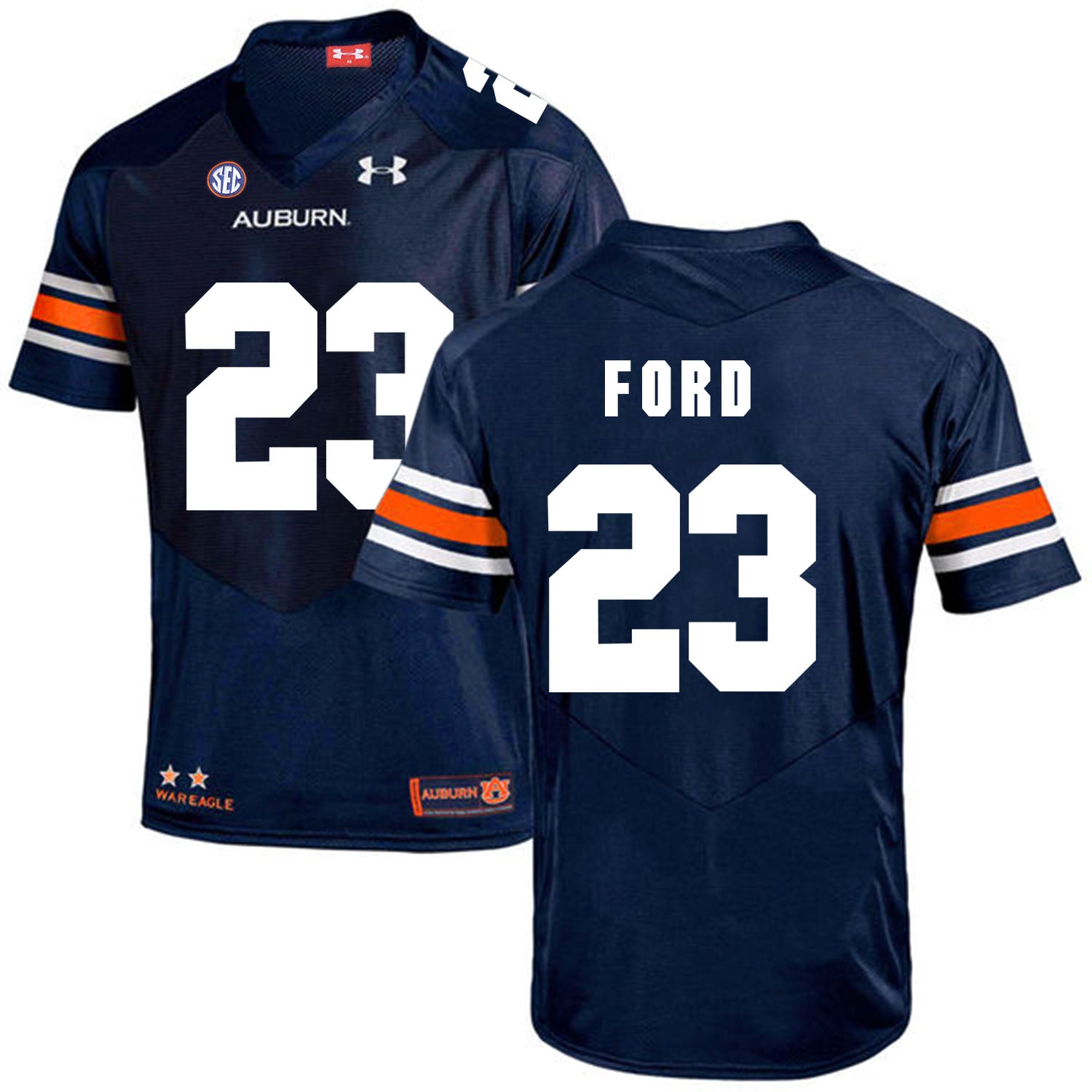 Auburn Tigers Under Armour #23 Rudy Ford Football Jersey Dark Blue