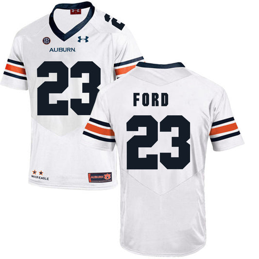 Auburn Tigers Under Armour #23 Rudy Ford Football Jersey White