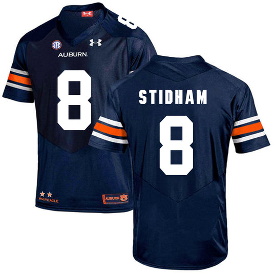 Auburn Tigers Under Armour #8 STIDHAM Football Jersey Dark Blue