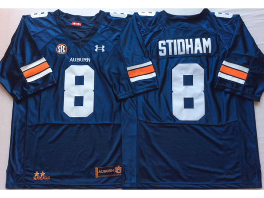 Auburn Tigers #8 Jarrett Stidham Navy Football Jersey