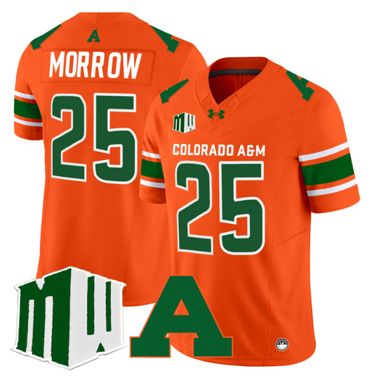 Avery Morrow Jersey #25 Colorado State Rams 2024 Stitched Orange