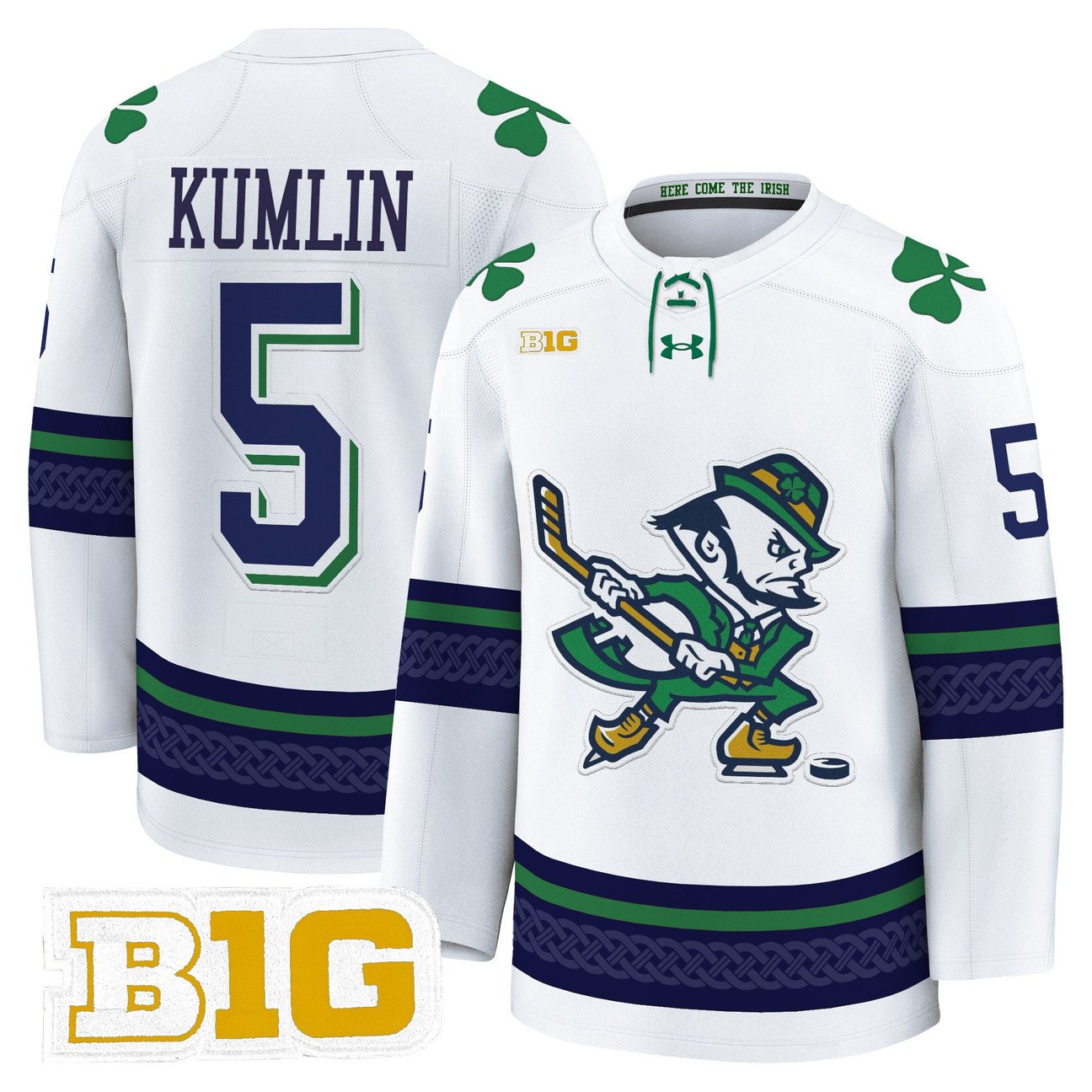 Axel Kumlin Jersey #5 Notre Dame Fighting Irish 2025-26 Premium Stitched
