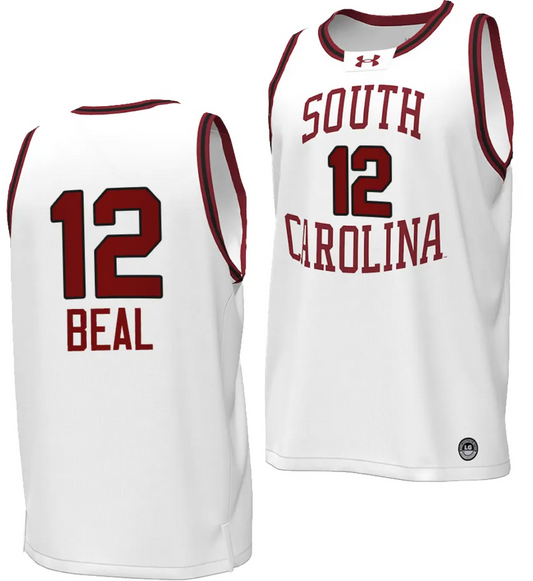 Brea Beal Jersey #12 South Carolina Gamecocks Basketball Throwback Replica White