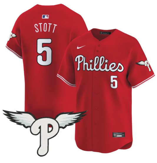 Bryson Stott Jersey #5 Philadelphia Phillies 2025 Vapor Premier Limited Stitched Red