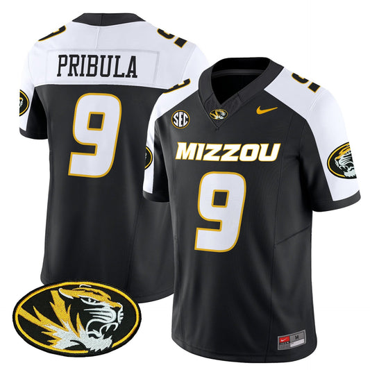 Beau Pribula Jersey #9 Missouri Tigers 2025 Vapor Limited Stitched Black Alter