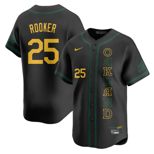 Brent Rooker Jersey #25 Oakland Athletics City Connect Concept Stitched Black