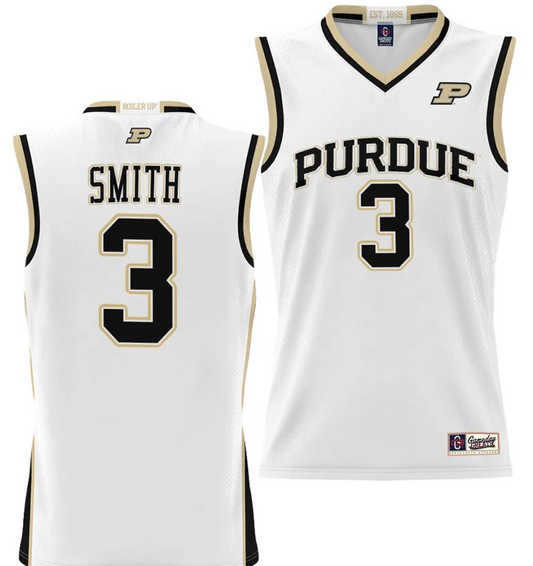 Braden Smith Jersey #3 Purdue Boilermakers NIL College Basketball Lightweight White