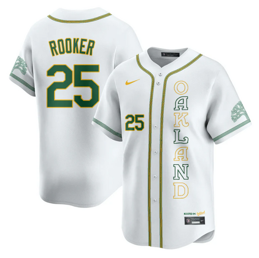 Brent Rooker Jersey #25 Oakland Athletics City Connect Concept Stitched White