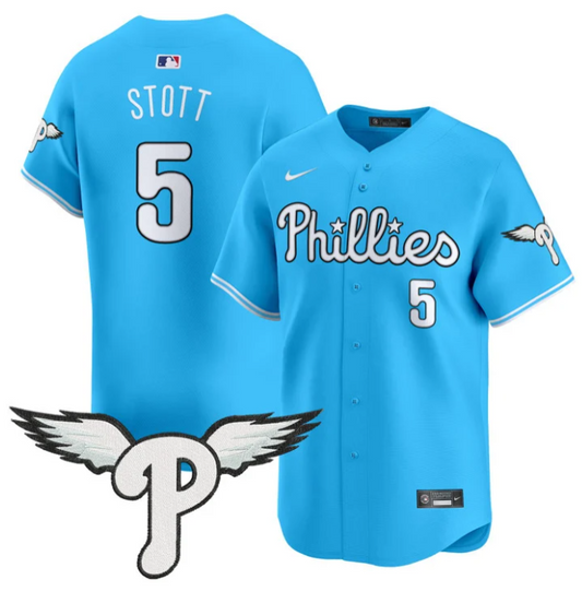 Bryson Stott Jersey #5 Philadelphia Phillies 2025 Vapor Premier Limited Stitched Light Blue
