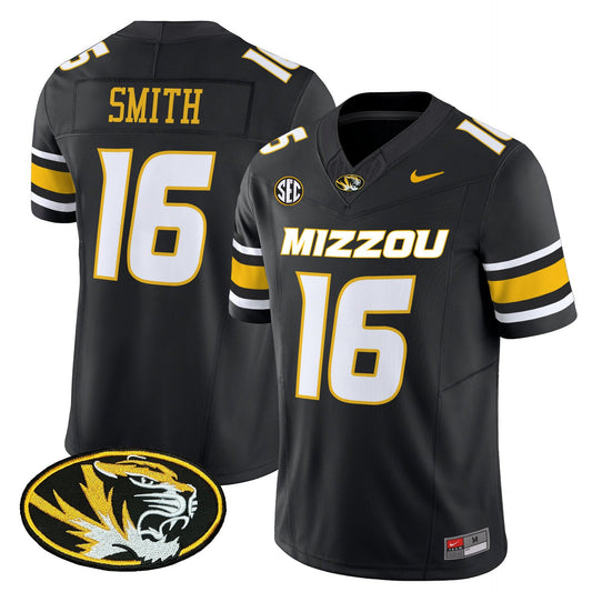Brad Smith Jersey #16 Missouri Tigers 2025 Vapor Limited Stitched Black