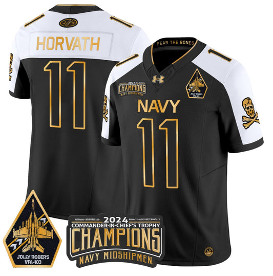 Blake Horvath Jersey #11 Navy Midshipmen Commander-in-chief's Trophy Alternate
