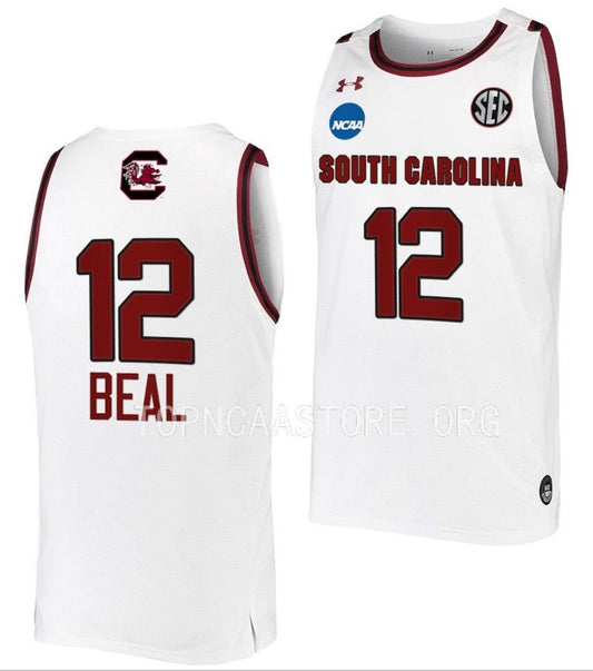 Brea Beal Jersey South Carolina Gamecocks College Basketball 2023 NCAA March Madness White #12