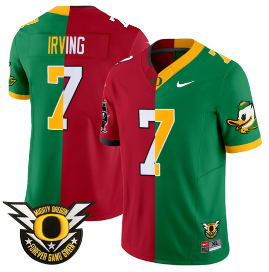 Bucky Irving Jersey #7 Oregon Ducks Split Vapor Limited Football Stitched