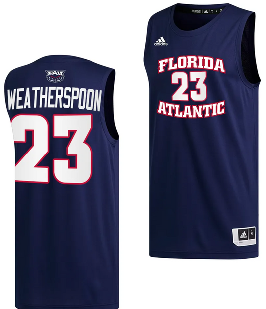 Brandon Weatherspoon Jersey #23 FAU Owls NIL Basketball Lightweight Red