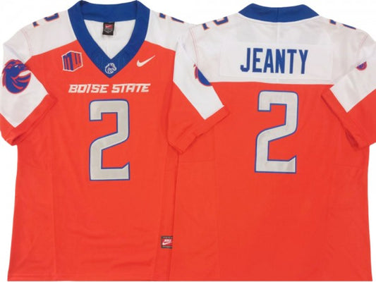 Boise State Broncos #2 Ashton Jeanty Orange, White Vapor F.U.S.E. Limited Jersey