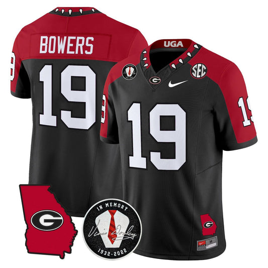 Brock Bowers Jersey #19 Georgia Bulldogs 2025 Limited Stitched Black Special