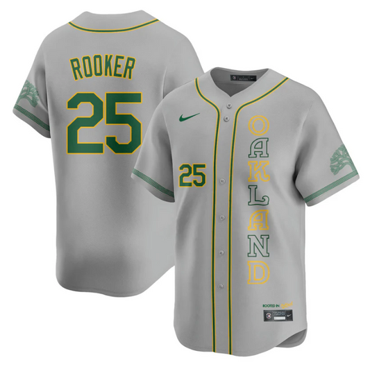 Brent Rooker Jersey #25 Oakland Athletics City Connect Concept Stitched Gray