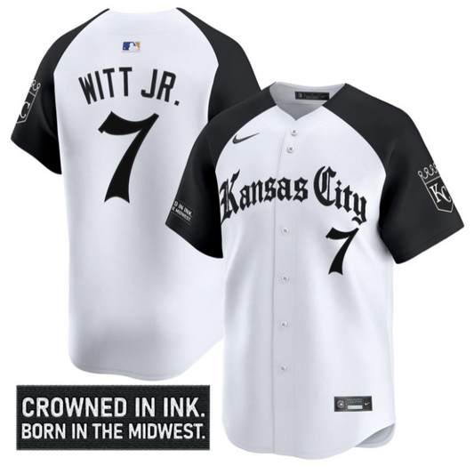 Bobby Witt Jr Jersey #7 Kansas City Royals Gothic Crown Edition Vapor Stitched Alternate