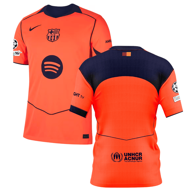 Barcelona 2025-26 Third Match Jersey – Orange