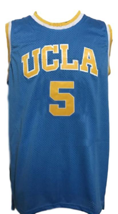 Baron Davis Jersey #5 Custom College Basketball New Sewn Blue Stitched