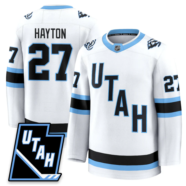 Barrett Hayton Jersey #27 Utah Hockey Mammoth 2025 Limited All Stitched White