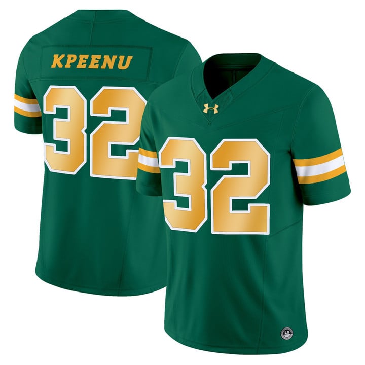 Barry Kpeenu Jersey #32 North Dakota State Bison Limited Stitched Green