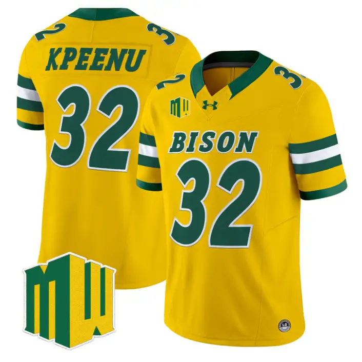 Barry Kpeenu Jersey #32 North Dakota State Bison 2026 Vapor Stitched