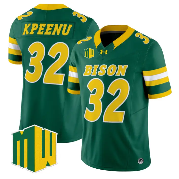 Barry Kpeenu Jersey #32 North Dakota State Bison 2026 Vapor Stitched