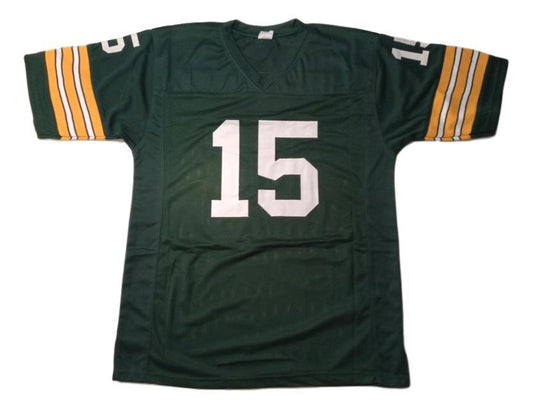 Bart Starr Jersey #15 Custom Unsigned Football Jerseys Stitched Green